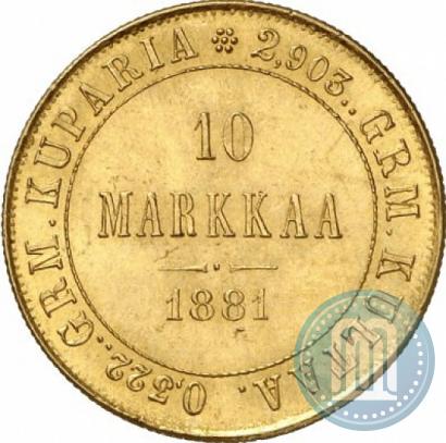 Фото 10 марок 1881 года S 