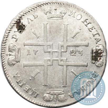 Фото 1 рубль 1723 года  "Портрет в античных доспехах"
