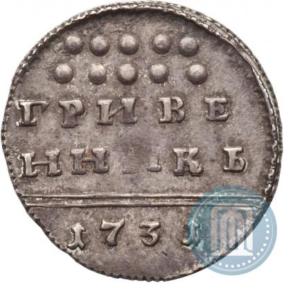 Picture Grivennik 1731 year  