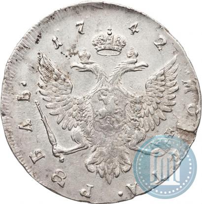 Picture 1 rouble 1742 year ММД 