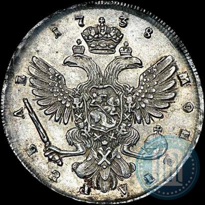 Picture 1 rouble 1738 year СПБ "Petersburg type"