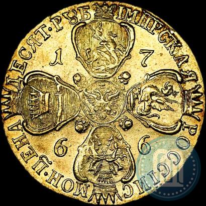 Picture 10 roubles 1766 year СПБ 