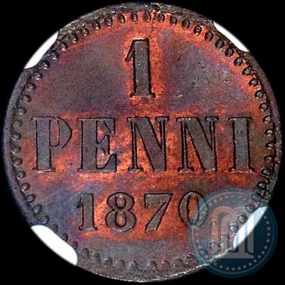 Picture 1 penni 1870 year  