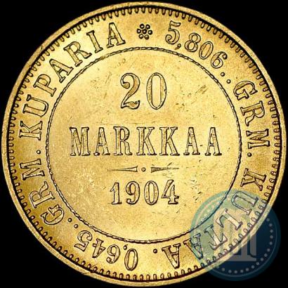 Picture 20 markkaa 1904 year L 