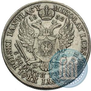 Picture 5 złotych 1832 year KG 