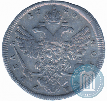 Picture 1 rouble 1740 year  "Moscow type"