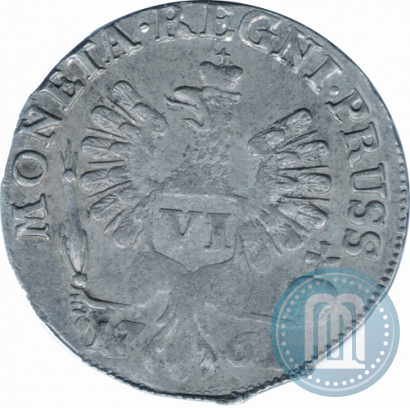 Picture 6 groszy 1761 year  