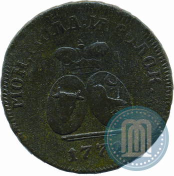 Фото Пара - 3 денги 1772 года  