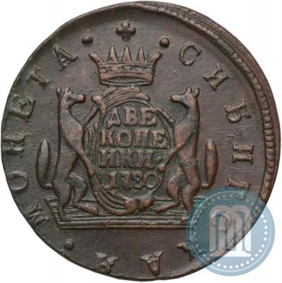 Picture 2 kopecks 1780 year КМ 
