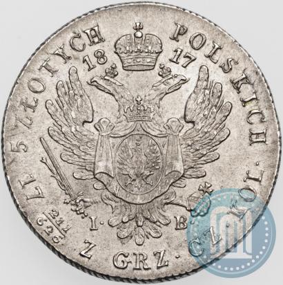 Фото 5 злотых 1817 года IB 