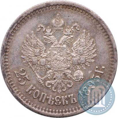 Picture 25 kopecks 1895 year  
