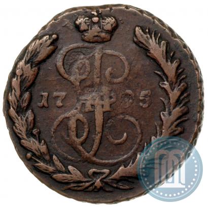 Picture 1 kopeck 1795 year ЕМ 