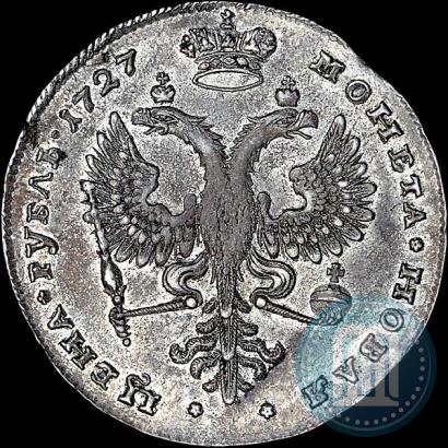 Picture 1 rouble 1727 year  "Moscow type, portrait turned to the right"