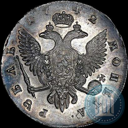 Picture 1 rouble 1742 year СПБ 