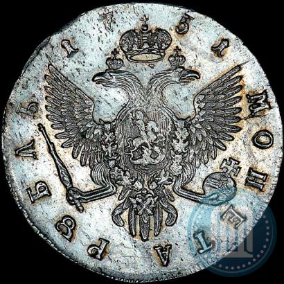 Фото 1 рубль 1751 года СПБ 