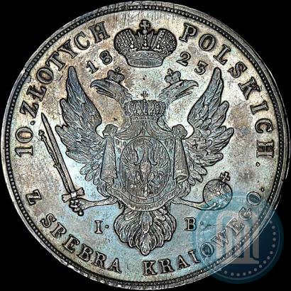 Picture 10 złotych 1823 year IB 