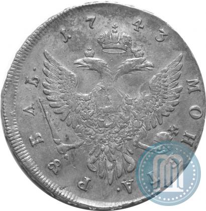 Picture 1 rouble 1743 year ММД 