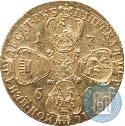 Picture 10 roubles 1766 year СПБ 