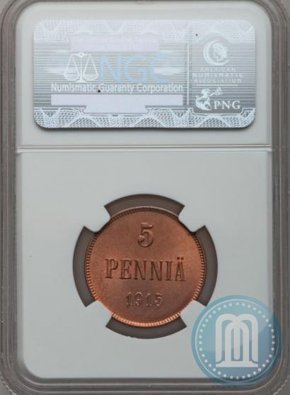Picture 5 pennia 1915 year  