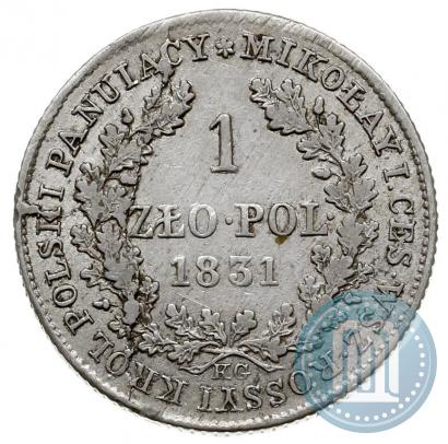 Picture 1 złoty 1831 year KG 