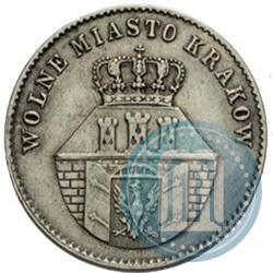 Picture 1 złoty 1835 year  "Free city of Kraków"