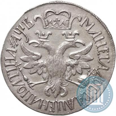 Picture Poltina 1702 year  "Without ribbons near the wreath"