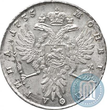 Фото Полтина 1735 года  