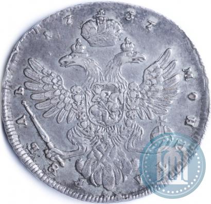 Picture 1 rouble 1737 year  "Moscow type"