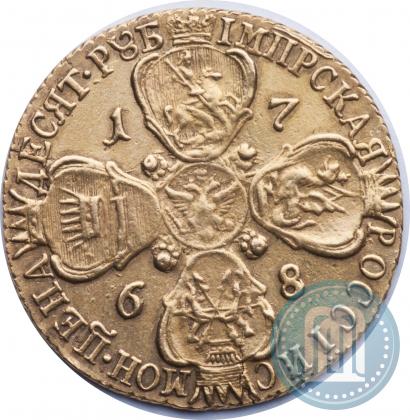 Picture 10 roubles 1768 year СПБ 