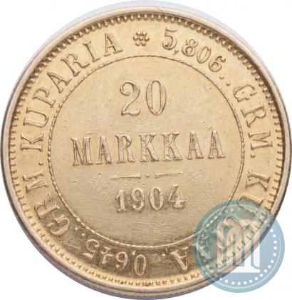 Picture 20 markkaa 1904 year L 