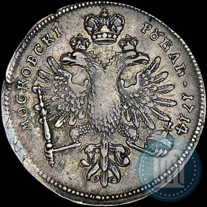 Фото 1 рубль 1714 года  