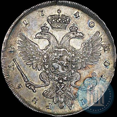 Фото 1 рубль 1740 года СПБ "Петербургский тип"