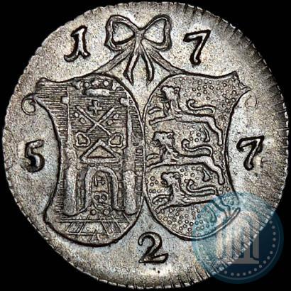 Фото 2 копейки 1757 года  "Ливонез"