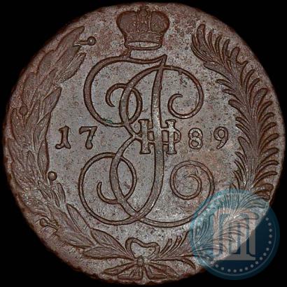 Фото 5 копеек 1789 года АМ 