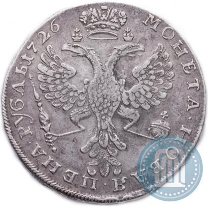 Picture 1 rouble 1726 year  "Moscow type, portrait turned to the left"