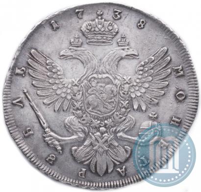 Picture 1 rouble 1738 year СПБ "Petersburg type"