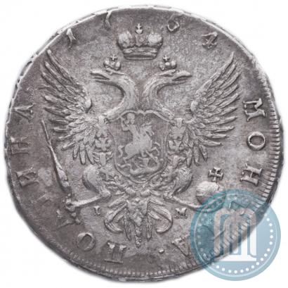Фото Полтина 1754 года СПБ-IМ "Портрет работы Бенджамина Скотта"