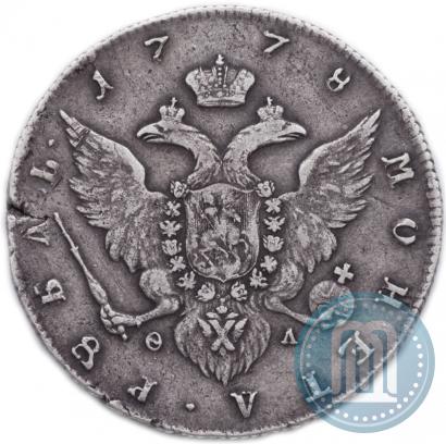 Picture 1 rouble 1778 year СПБ-ФЛ 