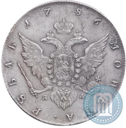 Picture 1 rouble 1786 year СПБ-ЯА 