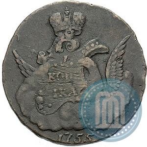 Фото 1 копейка 1755 года  