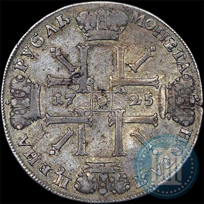Picture 1 rouble 1725 year СПБ "Sun rouble, portrait in armour"