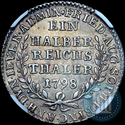 Фото Ein halber reichsthaler 1798 года  "Княжество Йевер"