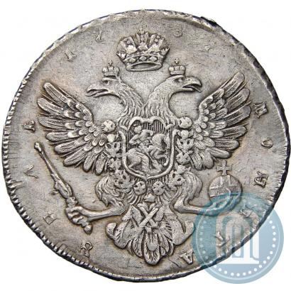 Picture 1 rouble 1737 year  "Moscow type"