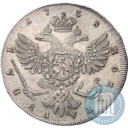 Picture 1 rouble 1738 year СПБ "Petersburg type"
