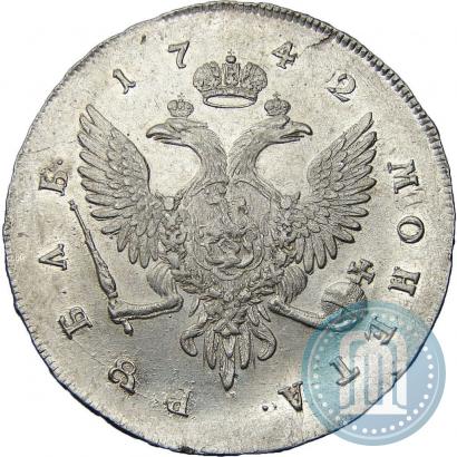 Picture 1 rouble 1742 year СПБ 