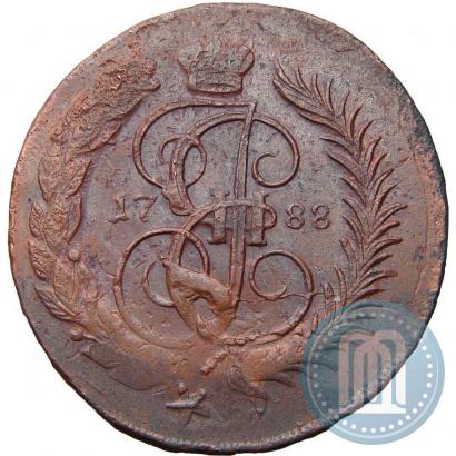 Фото 2 копейки 1788 года ММ 