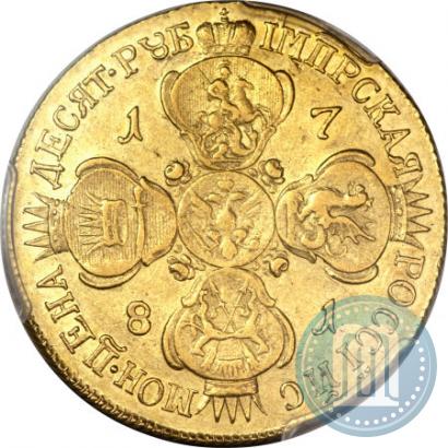 Фото 10 рублей 1781 года СПБ 