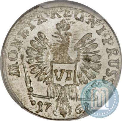 Picture 6 groszy 1761 year  