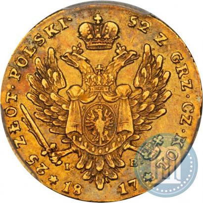 Picture 25 złotych 1817 year IB 