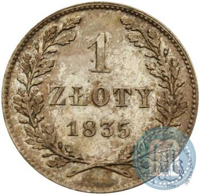 Фото 1 злотый 1835 года  "Свободный город Краков"